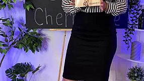 Nylon Club - Sexy Mature In Sheer Brown Pantyhose