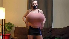 Shanneltrav massive boobs with big tits crossdressing huge transsexual tits