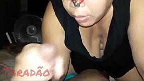 submissive latina with saggy tits gets ass worship