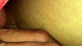 The secret creampie encounter unfolds in hidden shadows.