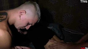 cuckold husband watches two guys bang his slut wife hard