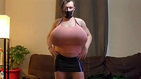 Shanneltrav massive boobs with big tits crossdressing huge transsexual tits