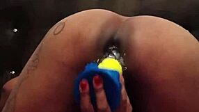 Brunette whore's creamy orgasm and female ejaculation.