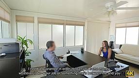 Desperate babe offers sex for loan money