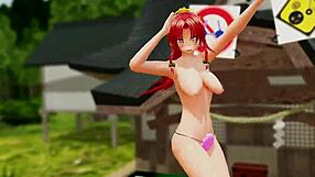 Naked Girl Dancing Outdoors With Bouncing Boobs And Big Ass In Public View