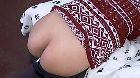 latin girl enjoys big toys and gets excited