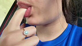 Latina Spits in Mouth While Teasing Ass and Panties