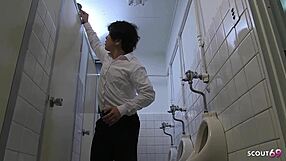 I can’t believe how this petite Japanese teen 18+ got her classmate to go wild on the toilet in uncensored JAV