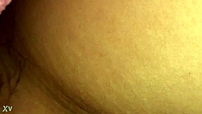 The secret creampie encounter unfolds in hidden shadows.