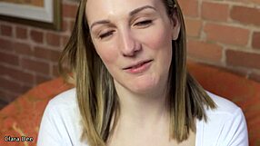 blonde clara dee pegs small cock with huge strap-on