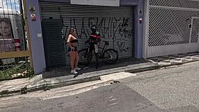 I spotted a hot blonde on the street and took her home for tight pussy and ass fucking