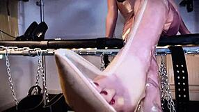 Feel the power as you bow down to your superior goddess in latex