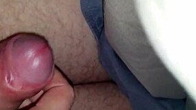 Wife gives a handjob, leading to cumshot