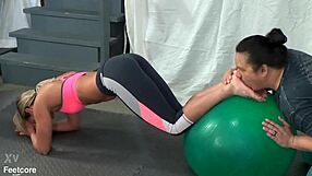 i asked fitness trainer larissa louder to let me lick her feet during yoga