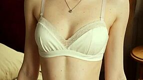 eastern european models pose in flowery underwear, showcasing cute feet and panties