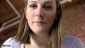 blonde clara dee pegs small cock with huge strap-on