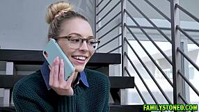 Loving stepdad punishes his stepdaughter lily larimar