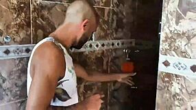 Neighbor spied me, so I asked for his big cock help!