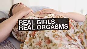 Yank Amber Chase's Hard Nipples While She Orgasms!