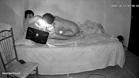 C�mara oculta de mi puta esposa con el vecino donde le mam� la verga bien rico parte 3