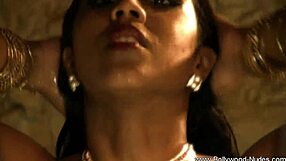 girl from bollywood nude for you in a solo scene with brunette milf vibes