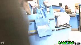 bbw ass on hidden cam close up