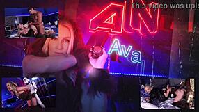 star whores fuck huge monster cocks in cosplay 4some cumshot