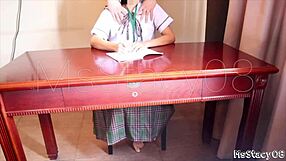 I Got FUCKED By Stepdad While Doing Homework