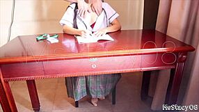 I Got FUCKED By Stepdad While Doing Homework