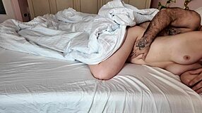 Big Hairy Guy Pounds Babysitter Hard in Bedroom with Anal