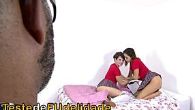 Naughty College Girls Orgy With Older Man