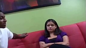 Latina amateur's first time in the hood