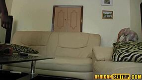 Sexy Ebony Likes A Big Caucasian Dick Deep In Her Black Pussy