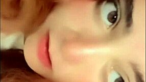 Hot redhead prostitute teases with her pussy