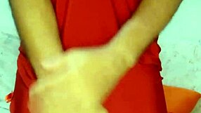 Skinny Brazilian's first pussy experience