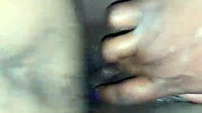 chubby ebony in a creampie scene