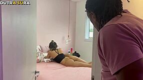 My naughty brother caught me with a thick black cock and joined in!