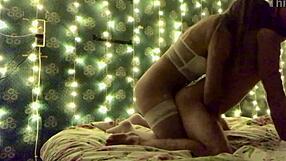 mistresss powerful orgasm in her boyfriends ass with fetish anal doggystyle couple femdom natural tits assfucking