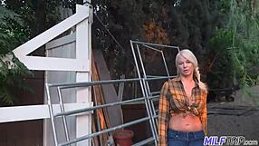 Milftrip milf cowgirl rides cock after oil massage, oh no i mean oil