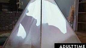 Lily Starfire Seduces Stepdaddy for Sneaky Fuck in Same Room as Stepmom