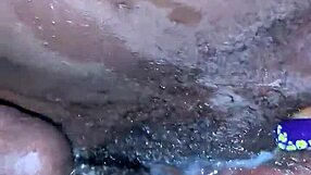 chubby ebony in a creampie scene