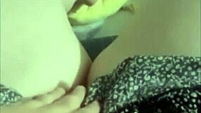 Hot redhead prostitute teases with her pussy