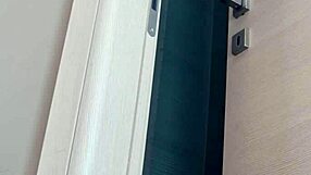 hottie in panties cleans house while masturbating