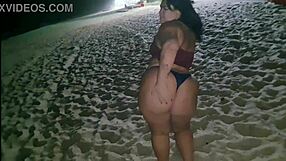 First Time Bathing With BBW, Tongue Piercing And Nipples Exposed