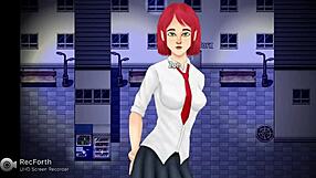 The foot slave worships his femdom mistress