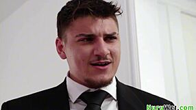 Victor Ray Danae Mari Stunning Busty Brunette Prepare Her Client For A Sex Nuru Slippery Massage