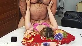 Novinha Can't Stay Away From That Old Bodybuilder In Bed?