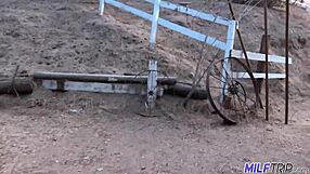 Milftrip milf cowgirl rides cock after oil massage, oh no i mean oil