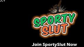 This girl's round butt is perfection, and her puffy pussy is holy shit amazing during workout.