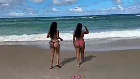 Hey, wanna see two hot babes enjoying Coral Cove Beach in Cabo?